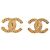 Orecchini a clip Chanel CC intrecciati placcati oro