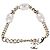 Bracciale a catena Chanel CC placcato oro e ottone con strass - vista 3