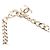 Bracciale a catena Chanel CC placcato oro e ottone con strass - vista 4