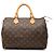 Borsa Boston Louis Vuitton Monogram Speedy 30 Marrone