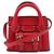 Chloé Bolsa Micro Edith em couro vermelho
