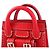 Chloé Bolsa Micro Edith em couro vermelho - vista 7