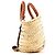 Chloé Borsa Cesto Marcie in Pelle e Rafia Beige - vista 2