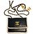 Chanel Golden Frame Mini Chain Wallet Leder mini