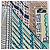Hermès Hermes Twilly in seta multicolore con stampa Pantin City - vista 6