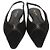 Autre Marque Saint Laurent Black Satin Babylone Slingback Flats