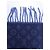 Sciarpa Louis Vuitton Monogram in lana e cashmere blu - vista 7
