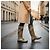 Stivali antipioggia Burberry Nova Check Beige EU 37 - vista 3