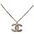 Pendente Chanel Multi-Logo inciso CC in metallo con cristalli - vista 3