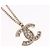 Pendente Chanel Multi-Logo inciso CC in metallo con cristalli - vista 4