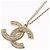 Pendente Chanel Multi-Logo inciso CC in metallo con cristalli - vista 5