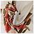 Hermès Fazzoletto di seta Chanel Vintage Camellia in Beige x Red - vista 11