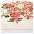 Hermès Fazzoletto di seta Chanel Vintage Camellia in Beige x Red - vista 8