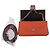 Fendi Borsa a tracolla Micro Baguette in pelle arancione con catena - vista 7