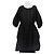 Prada Vestido de nailon negro con mangas abullonadas