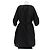 Prada Vestido de nailon negro con mangas abullonadas - vista 2