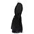 Prada Vestido de nailon negro con mangas abullonadas - vista 4