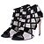 Gianvito Rossi Sandali con tacco bianco e nero