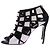 Gianvito Rossi Sandali con tacco bianco e nero - vista 2