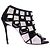 Gianvito Rossi Sandali con tacco bianco e nero - vista 6