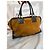 Borsa Loewe Amazona in camoscio e pelle marrone - vista 3