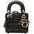 Dior Black Micro Lambskin Cannage Lady Dior