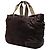 Borsa Satchel Anagram LOEWE in nubuck marrone - vista 2