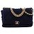 Chanel Blue Maxi Tweed 19 Flap