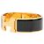 Bracciale Hermès Clic Clac H PM Largo in Smalto Nero - vista 2