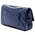 Chanel Blue Quilted Crinkled Patent Reissue 2.55 Double Flap 226 - vista 2
