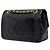 Chanel Black Small Classic Lambskin Double Flap - vista 2