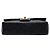 Chanel Black Small Classic Lambskin Double Flap - vista 3