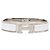 Hermès Clic H Armband PM schmal, weißes Emaille