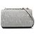 Prada Gray Nappa Gaufre Chain Flap