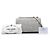 Prada Gray Nappa Gaufre Chain Flap - vista 7