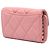 Chanel Pink CC gesteppter Lammleder Kartenetui mit Klappe - Ansicht 2
