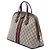 Borsa Satchel Gucci Beige Medium GG Supreme Ophidia Web - vista 2
