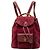 Gucci Red Mini Suede Bamboo Drawstring Backpack
