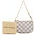 Louis Vuitton White Damier Azur Mini Pochette Accessoires - vista 7