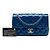 Chanel Blue Small Quilted Patent Coco Shine Flap - vista 7