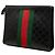 Clutch Gucci Black Guccissima Web - vista 2