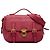 Bolsa Messenger Prada Pink Vitello Daino com fecho push lock e fivela dupla