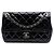 Chanel Black Medium Quilted Patent Coco Shine Flap