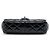 Chanel Black Medium Quilted Patent Coco Shine Flap - vista 3