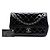 Chanel Black Medium Quilted Patent Coco Shine Flap - vista 7