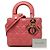 Dior Pink Small Lambskin Cannage My ABCDior Lady Dior - vista 7
