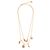 Collar Versace de doble capa con dijes dorado - vista 3