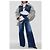 Vaqueros bootcut Traveller Dsquared2 azul marino algodón - vista 2