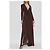 Dsquared2 Braunes Wickel-Maxikleid mit Gürtel - Ansicht 3