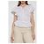 Top Rag & Bone com decote em V em rami branco - vista 3